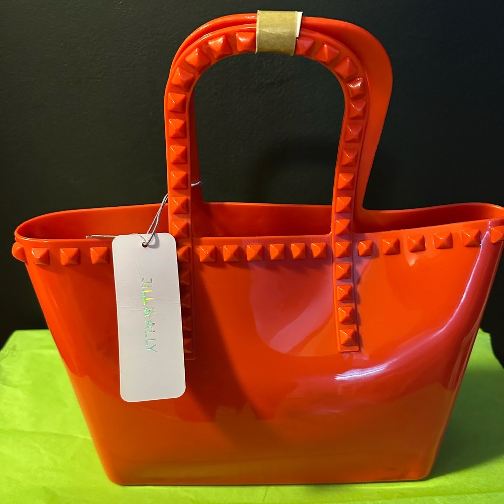 Red Studded Women's Bag